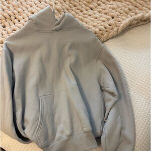 baby blue TNA aritzia hoodie